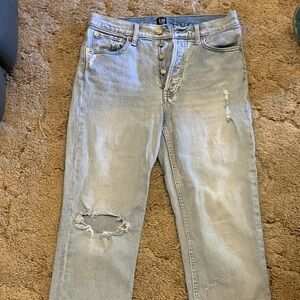 GAP Light Blue Cheeky Straight Jeans